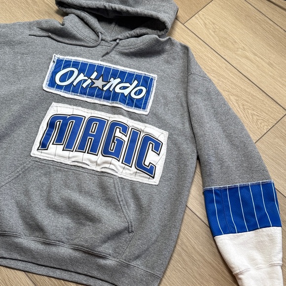 Orlando Magic Refried Reworked Jersey Sweatshirt Men’s size L|Unique Custom - Picture 1 of 10